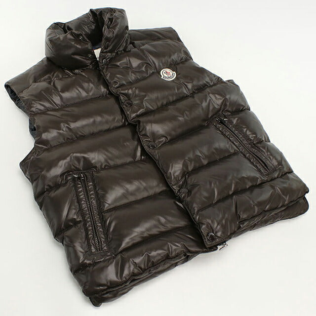中古 モンクレール ベスト メンズ ブランド MONCLER TIB GILET 4335005 68950 ブラウン ウェア USDMON108153011