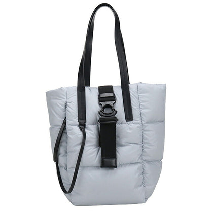 中古 モンクレール トートバッグ レディース ブランド MONCLER XANDER TOTE SMALL 5D00002 M2423 ブルー USDMON115759011