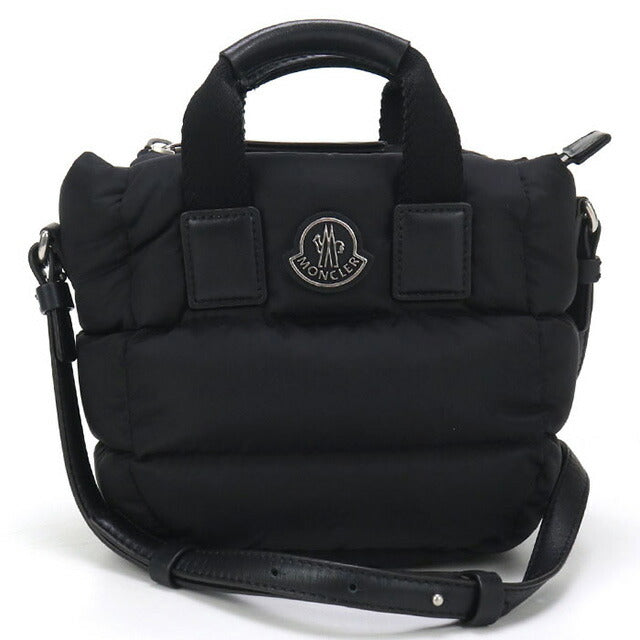 中古 モンクレール ハンドバッグ レディース ブランド MONCLER MICRO CARADOC 2WAY 5L00009 M4422 ブラック バッグ USDMON91851011