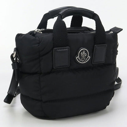 中古 モンクレール ハンドバッグ レディース ブランド MONCLER MICRO CARADOC 2WAY 5L00009 M4422 ブラック バッグ USDMON91851011