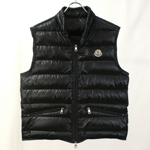 中古 モンクレール ダウンベスト メンズ ブランド MONCLER GUI GILET 4336199 53029 ブラック ウェア USDMON99176011