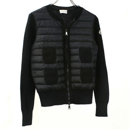 中古 モンクレール ダウンジャケット レディース ブランド MONCLER MAGLIONE TRICOT ALLA COREANA 9474800 98125 999 ブラック ウェア USDMON99180011