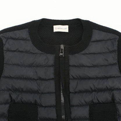 中古 モンクレール ダウンジャケット レディース ブランド MONCLER MAGLIONE TRICOT ALLA COREANA 9474800 98125 999 ブラック ウェア USDMON99180011