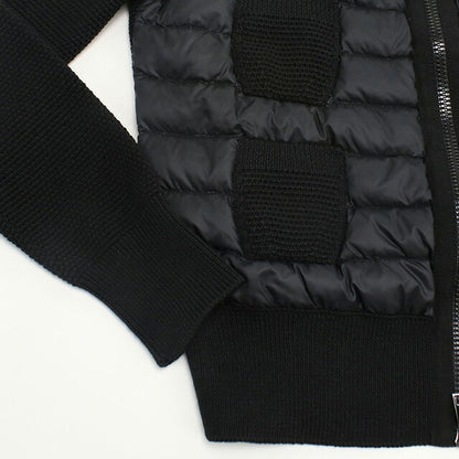 中古 モンクレール ダウンジャケット レディース ブランド MONCLER MAGLIONE TRICOT ALLA COREANA 9474800 98125 999 ブラック ウェア USDMON99180011