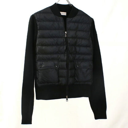 中古 モンクレール ダウンジャケット レディース ブランド MONCLER CARDIGAN TRICOT 9B50000 A9001 999 ブラック ウェア USDMON99182011