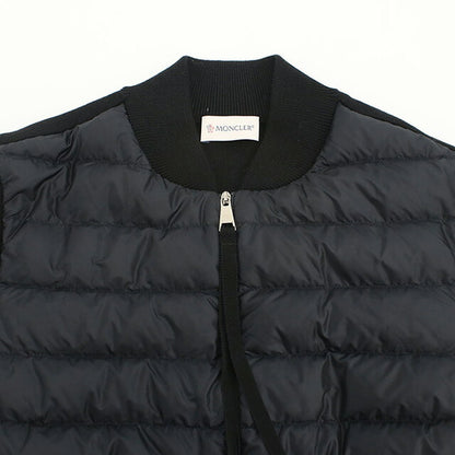 中古 モンクレール ダウンジャケット レディース ブランド MONCLER CARDIGAN TRICOT 9B50000 A9001 999 ブラック ウェア USDMON99182011
