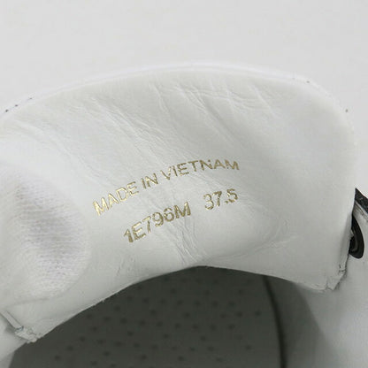 Used Prada sneakers ladies brand PRADA triangle logo leather 1E796M white shoes USDPR100139011