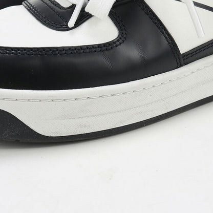 Used Prada sneakers ladies brand PRADA triangle logo leather 1E796M white shoes USDPR100139011
