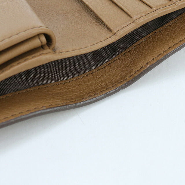 中古 プラダ 二折財布 レディース ブランド PRADA 二折り財布 レザー ブラウン 財布 USDPR100409011