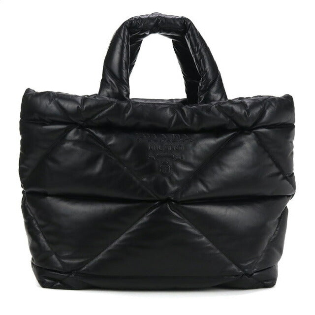 Used Prada tote bag unisex brand PRADA leather leather black bag USDPR100490011