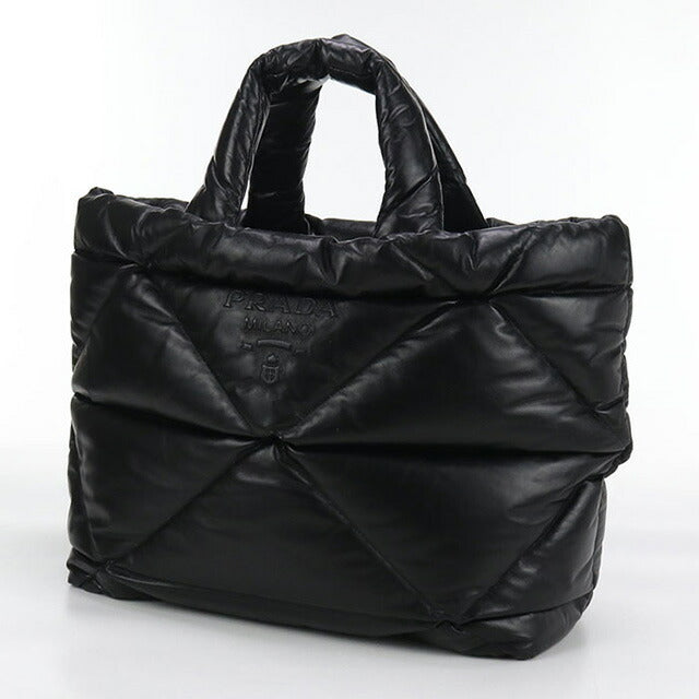 Used Prada tote bag unisex brand PRADA leather leather black bag USDPR100490011