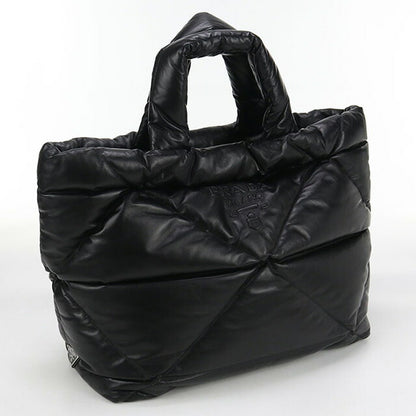 Used Prada tote bag unisex brand PRADA leather leather black bag USDPR100490011