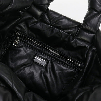 Used Prada tote bag unisex brand PRADA leather leather black bag USDPR100490011