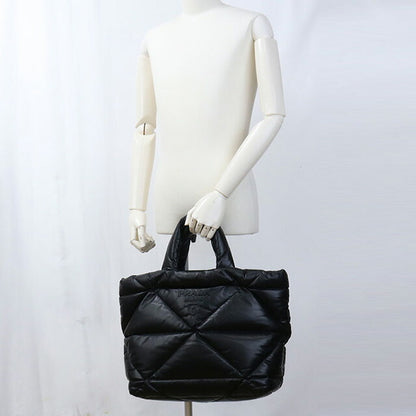 Used Prada tote bag unisex brand PRADA leather leather black bag USDPR100490011