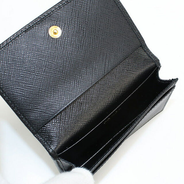 中古 プラダ 名刺入れ レディース ブランド PRADA カードケース 1MC122 ブラック 小物 USDPR100788011
