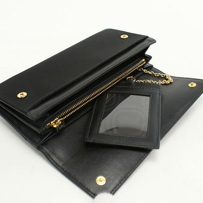 中古 プラダ 長財布二折 レディース ブランド PRADA サフィアーノトライアングル 1M1037 ブラック 財布 USDPR100790011