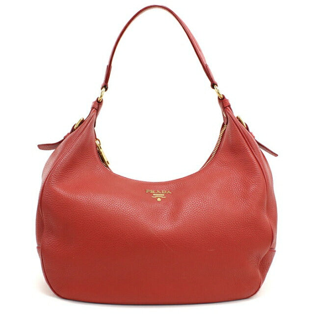 中古 プラダ ショルダーバッグ レディース ブランド PRADA ワンショルダー レザー B4311M レッド USDPR101311011