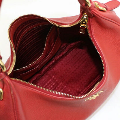 Used Prada shoulder bag ladies brand PRADA one shoulder leather B4311M red USDPR101311011