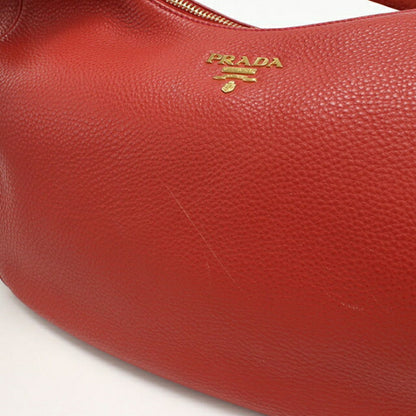 Used Prada shoulder bag ladies brand PRADA one shoulder leather B4311M red USDPR101311011