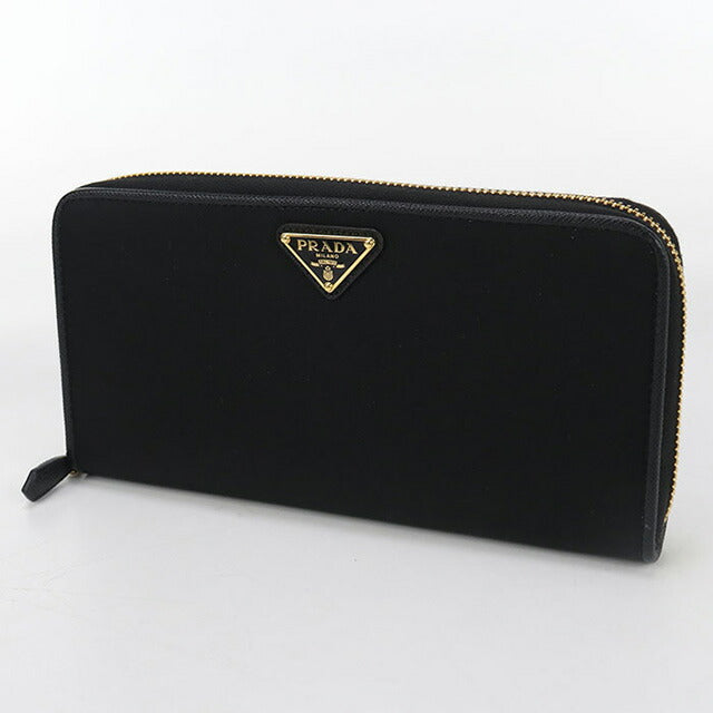 中古 プラダ 長財布ラウンドファスナー レディース ブランド PRADA サフィアーノトライアングル ジップアラウンド長財布 1ML506 2DMI F0002 USDPR101322011