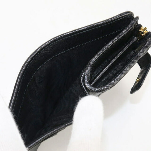 中古 プラダ 二つ折り財布 レディース ブランド PRADA サフィアーノ