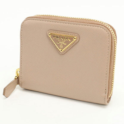 中古 プラダ 小銭入れ レディース ブランド PRADA サフィアーノトライアングル コインケース レザー 1ML522 QHH ピンク 財布 USDPR101544011