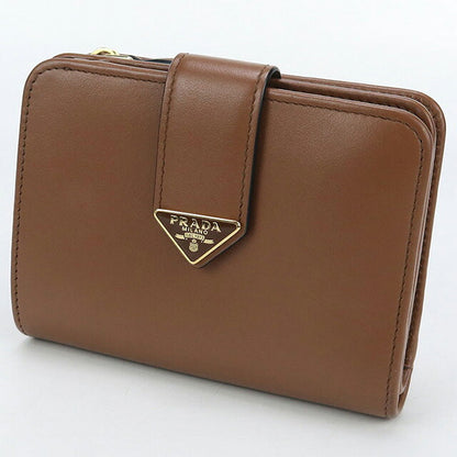 中古 プラダ 二つ折り財布 レディース ブランド PRADA シティカーフタブ 財布 1ML018 2CNP F0046 ブラウン 財布 USDPR101615011