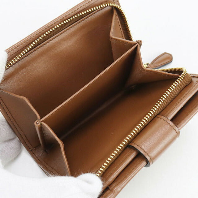 中古 プラダ 二つ折り財布 レディース ブランド PRADA シティカーフ