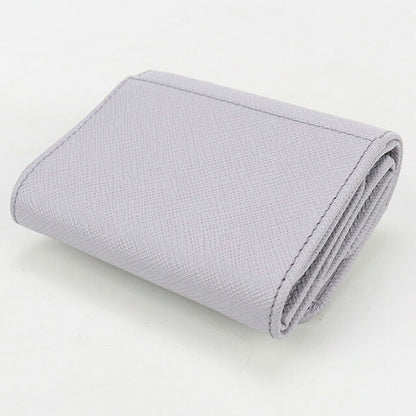 Used Prada Trifold Wallet Ladies Brand PRADA Saffiano Leather Saffiano Triangle Wallet Leather 1MH043 QHH F0ETB Purple USDPR101845011