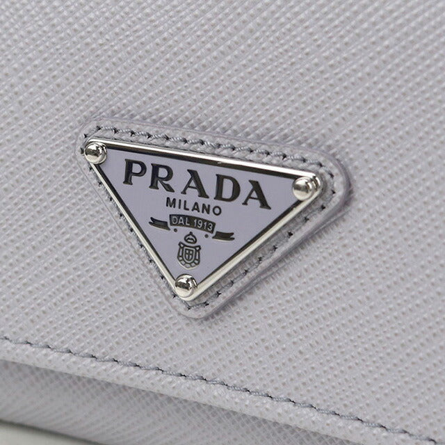 Used Prada Trifold Wallet Ladies Brand PRADA Saffiano Leather Saffiano Triangle Wallet Leather 1MH043 QHH F0ETB Purple USDPR101845011