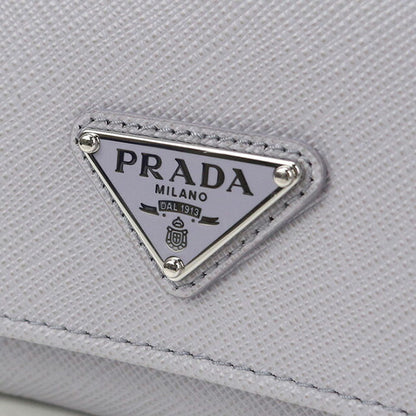 Used Prada Trifold Wallet Ladies Brand PRADA Saffiano Leather Saffiano Triangle Wallet Leather 1MH043 QHH F0ETB Purple USDPR101845011