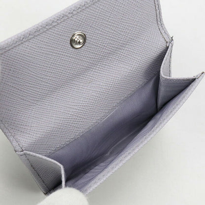 Used Prada Trifold Wallet Ladies Brand PRADA Saffiano Leather Saffiano Triangle Wallet Leather 1MH043 QHH F0ETB Purple USDPR101845011