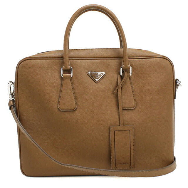 中古 プラダ ブリーフケース メンズ ブランド PRADA 2WAY ブラウン バッグ USDPR102301011
