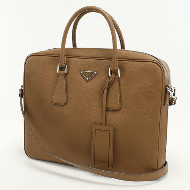 中古 プラダ ブリーフケース メンズ ブランド PRADA 2WAY ブラウン バッグ USDPR102301011