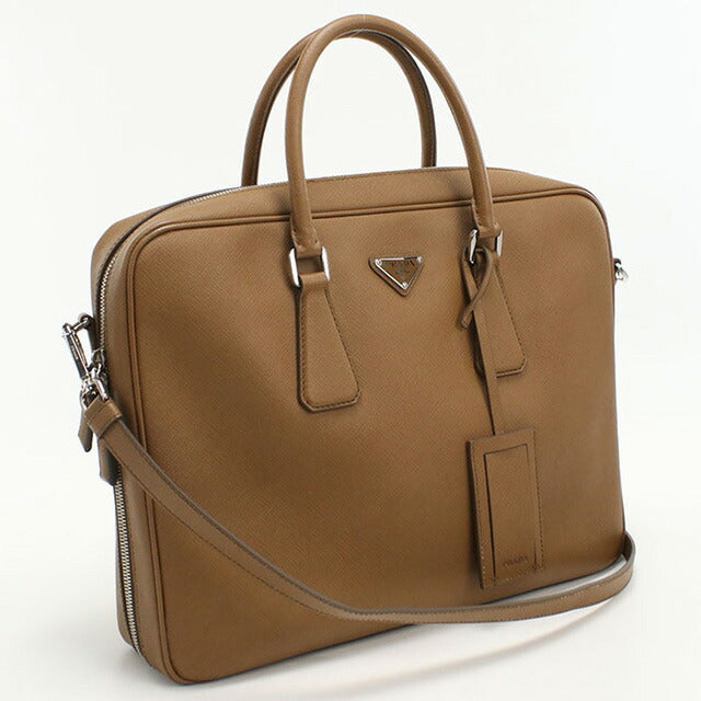 中古 プラダ ブリーフケース メンズ ブランド PRADA 2WAY ブラウン バッグ USDPR102301011
