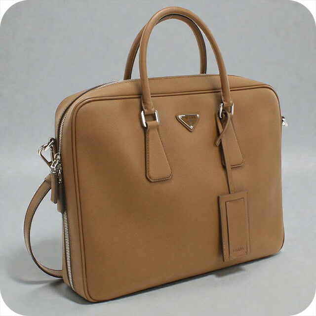 中古 プラダ ブリーフケース メンズ ブランド PRADA 2WAY ブラウン バッグ USDPR102301011