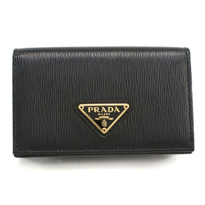中古 プラダ 名刺入れ レディース ブランド PRADA トライアングルカードケース 1MC122 ブラック 小物 USDPR102402011