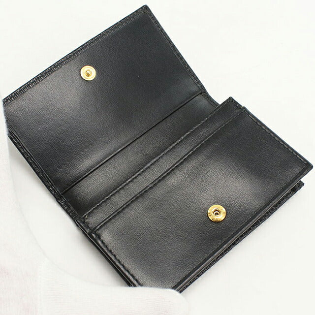 中古 プラダ 名刺入れ レディース ブランド PRADA トライアングルカードケース 1MC122 ブラック 小物 USDPR102402011