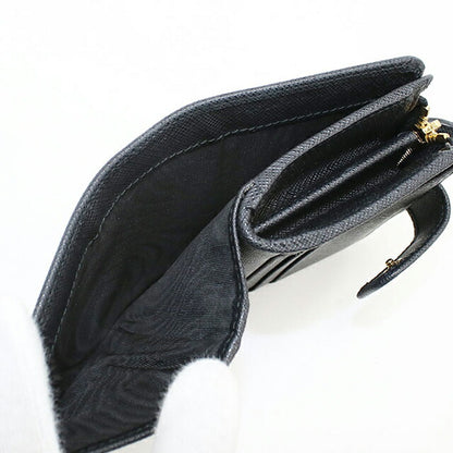 Used Prada Bifold Wallet with Coin Purse Women&