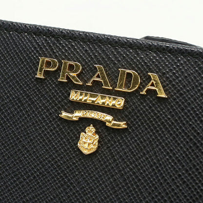 Used Prada Bifold Wallet with Coin Purse Women&