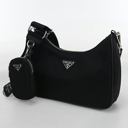 二手 Prada 单肩包 女士品牌 PRADA Re Edition 2005 1BH204 黑色包 USDPR102521011