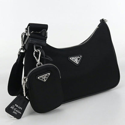 二手 Prada 单肩包 女士品牌 PRADA Re Edition 2005 1BH204 黑色包 USDPR102521011