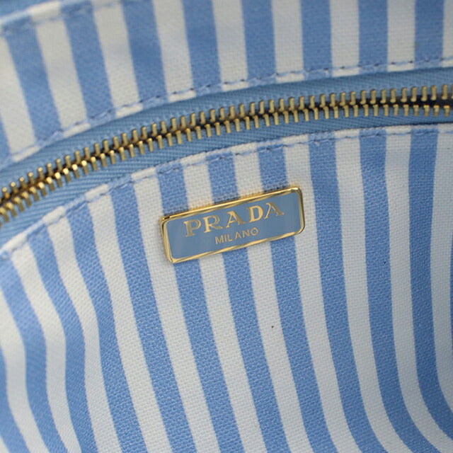 中古 プラダ ポーチ レディース ブランド PRADA カナパ ブルー USDPR102547011