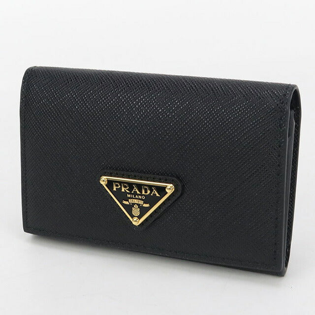 【極美品】プラダ 名刺入れ カード入れ サフィアーノレザー 黒 中古 プラダ 名刺入れ レディース ブランド PRADA サフィアーノ