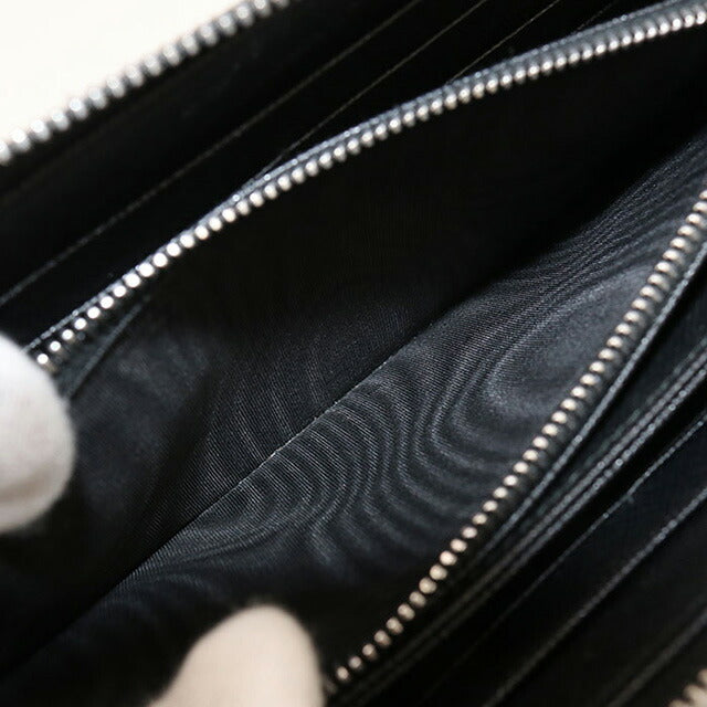 中古 プラダ 長財布ラウンドファスナー メンズ ブランド PRADA サフィアーノレザー ジップアラウンド長財布 レザー ブラック 財布 USDPR102986011
