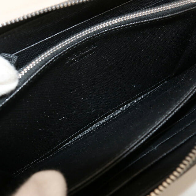 中古 プラダ 長財布ラウンドファスナー メンズ ブランド PRADA