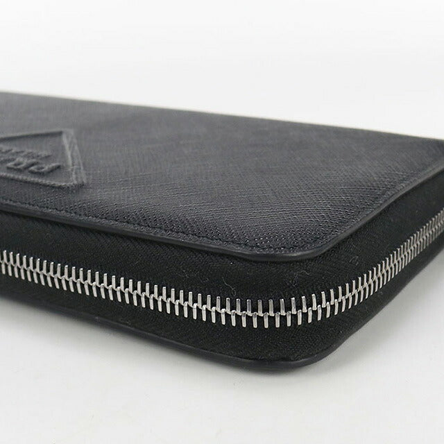 中古 プラダ 長財布ラウンドファスナー メンズ ブランド PRADA
