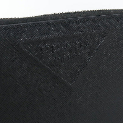 中古 プラダ 長財布ラウンドファスナー メンズ ブランド PRADA サフィアーノレザー ジップアラウンド長財布 レザー ブラック 財布 USDPR102986011