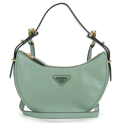 二手普拉达单肩包女士品牌 PRADA 2WAY 单肩包皮革 1BC194 绿色包 USDPR103412011