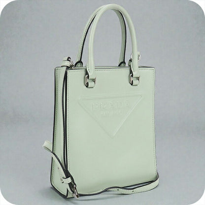 二手普拉达手提包女士品牌PRADA 2WAY手提包真皮1BA333绿包USDPR103444011